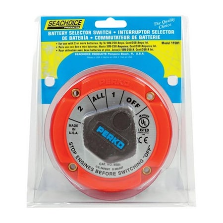 Seachoice 11501 2.62 in. Battery Selector Switch 8093015